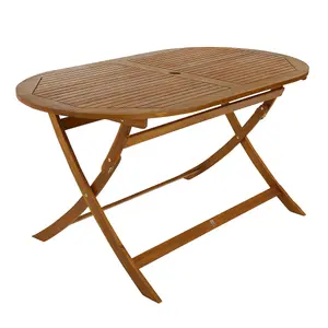 Charles Bentley FSC Wooden Furniture Oval Table