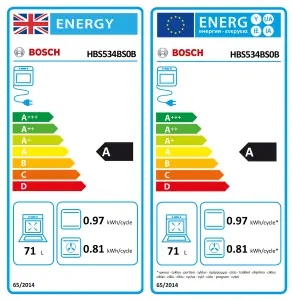 Bosch HBS534BS0B Built-in Single Multifunction Oven - Stainless steel effect