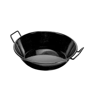 Royalford 20cm Enamel Wok Pan for Shallow & Deep Frying