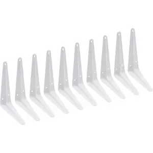 EAI - London Shelf Bracket - 150x125x38x1mm - White - Pack of 10