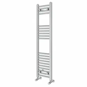 Right Radiators 1200x300 mm Curved Heated Towel Rail Radiator Bathroom Ladder Warmer Chrome