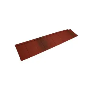 PACK OF 15 (Total 15 Units) - Shingle 450 Classic Small Riven Slate Profile Metal Roof Tile - 1335mm (W) x 300mm (L) - Red