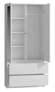 SS-90 Malwa Mirror Wardrobe White