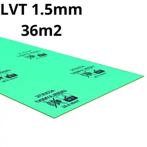 Professional LVT (Vinyl) Underlay 1.5mm - 36m2 (387.50 sqft) - Linking stickers incl. - High Density