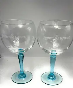 Bombay Sapphire Gin Balloon Vetro 2 X Balloon Glass