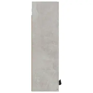 Berkfield Wall-mounted Bathroom Cabinet Concrete Grey 32x20x67 cm