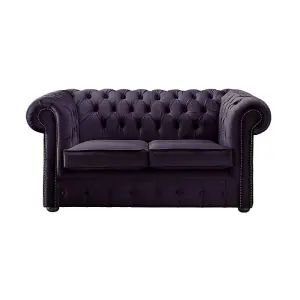 Chesterfield 2 Seater Fabric Malta Amethyst 03 Sofa