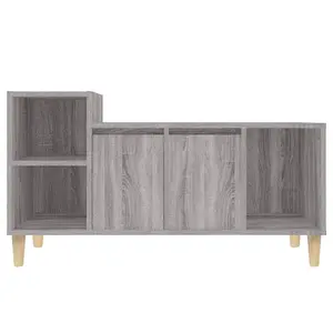 Berkfield TV Cabinet Grey Sonoma 100x35x55 cm Engineered Wood