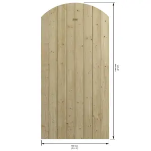 Rowlinson Tongue & Groove Arch Top Wooden Gate