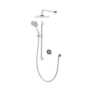 Aqualisa Optic Q Concealed valve HP/Combi Wall fed Smart Digital mixer 3-spray pattern Shower with Fixed head