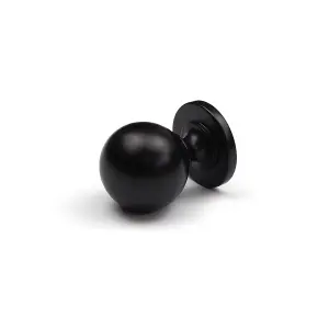 31mm Matt Black Cabinet Knob Dark Kitchen Cupboard Door Drawer Pull Handle Bathroom Bedroom Furniture Replacement Upcycle