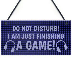 FUNNY Do Not Disturb Gaming Sign For Boys Bedroom Man Cave Dad Son Gift