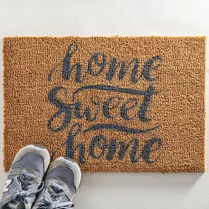 Home Sweet Home Grey Doormat - Regular 60x40cm