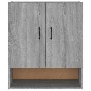 Berkfield Wall Cabinet Grey Sonoma 60x31x70 cm Engineered Wood