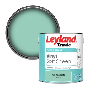 Leyland Trade Vinyl Soft Sheen Walls & Ceilings Emulsion Paint San Juan Spritz (PPG17-29) - 2.5L