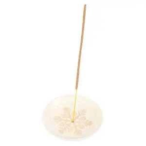 Something Different Snowflake Incense Holder Off White (One Size)