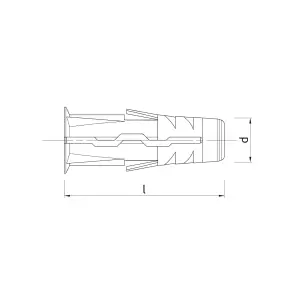 Rawlplug Uno Brown Multi-purpose screw & wall plug (Dia)7mm (L)30mm, Pack of 24