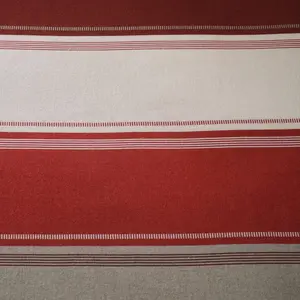 Betley Brushed Cotton Striped Duvet Cover Set with Pillowcases Red / Super King - 2 Standard Pillowcases