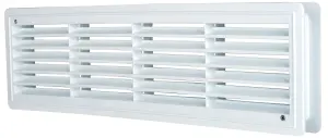 Przybysz 424x91mm White Internal Door Plastic Ventilation Grille Rectangle Air Vent