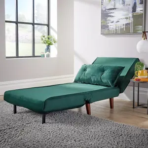 Home Source Morella Green Single Sofa Bed