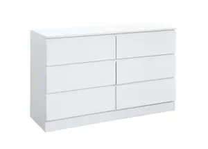 Birlea Oslo 6 Drawer Chest White