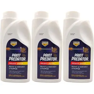 Bartoline Paint Predator Heavy Duty Paint and Varnish Stripper 1L     55878945 (Pack of 3)