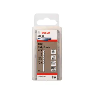 Bosch Professional HSS-Co DIN338 4.2 x 43 x 75mm