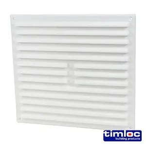 Timloc Louvre Grille Vent Flyscreen White - 242 x 242mm