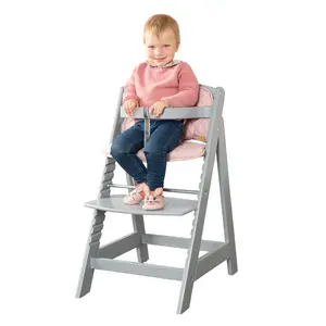 Sit Up High Chair Light grey