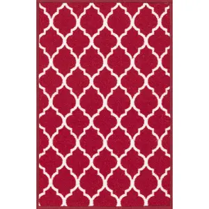 Dawson Door Mat Red / 80cm W x 300cm L