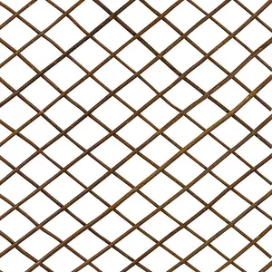 Woodside Expanding 180 x 60cm Willow Fan Wall Trellis - 2 Pack