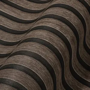 AS Creation Wooden Slats Panelling 3D Wood Panel Stripe Non Woven Wallpaper Dark Oak Black 39109-3