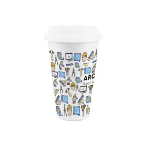 Architect Ceramic Travel Mug - Novelty Humorous Tradies Gifts - Double-Walled Insulated Hot/Cold Drinks Cup Present