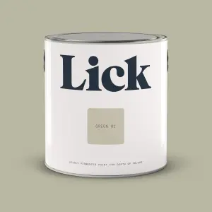 Lick Green 01 Matt Emulsion paint, 2.5L