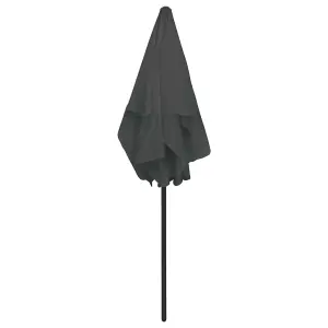 Berkfield Beach Umbrella Anthracite 180x120 cm