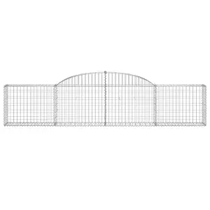 Berkfield Arched Gabion Baskets 13 pcs 300x30x60/80 cm Galvanised Iron