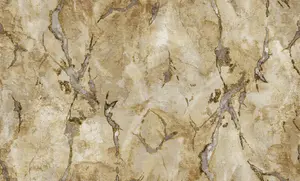 Galerie Stratum Collection Metallic Gold/Grey Marmo Marble Effect Double Width Wallpaper Roll