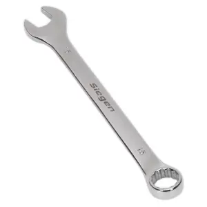 Sealey WallDrive Combi Spanner Chrome Vanadium Steel Polished Finish 15mm S01015