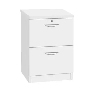 2 Drawer Filing Cabinet White