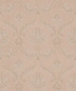 Galerie Italian Classics 4 Pink Traditional Damask Embossed Wallpaper