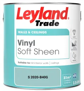 Leyland Trade Vinyl Soft Sheen Walls & Ceilings Emulsion Paint (S 2020-B40G) - 2.5L