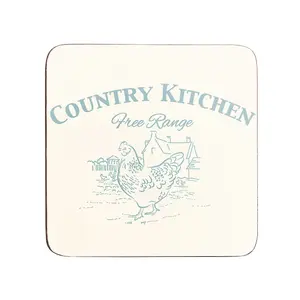 Maison by Premier Country Kitchen Coasters Cork - Set of 4