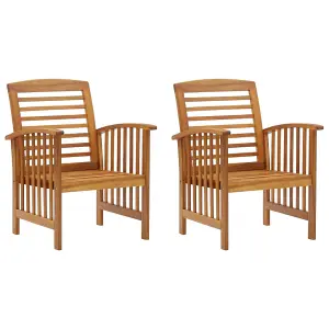 Berkfield Garden Chairs 2 pcs Solid Acacia Wood