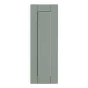 GoodHome Ashmead Matt reed green Shaker Highline Cabinet door (W)250mm (H)715mm (T)16mm