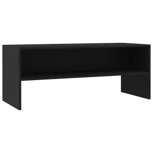 vidaXL TV Cabinet Black 100x40x40 cm Engineered Wood