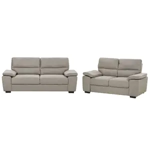 Fabric Sofa Set Light Brown VOGAR