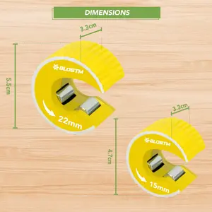 BLOSTM Copper Pipe Cutter Set 15Mm & 22Mm
