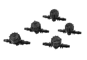 pack of 5 micro irrigation flow control valves for micro pipe 4/6mm