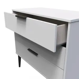 Hong Kong Ready assembled Matt grey 3 Drawer Chest of drawers (H)695mm (W)765mm (D)415mm