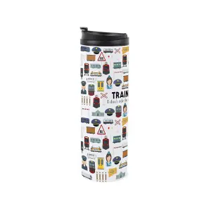 Train Driver Travel Mug - Novelty Train Operator Gift - Stainless Steel Vacuum-Sealed Double-Walled Hot/Cold Drinks Travel Flask